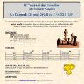 5e Tournoi des Familles - Samedi 18 mai 2019 (14h30-18h)