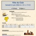 Fte du club - Samedi 11 juin 2016