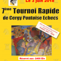 7e Tournoi Rapide de Cergy-Pontoise (-2400) - Dimanche 3 juin 2018